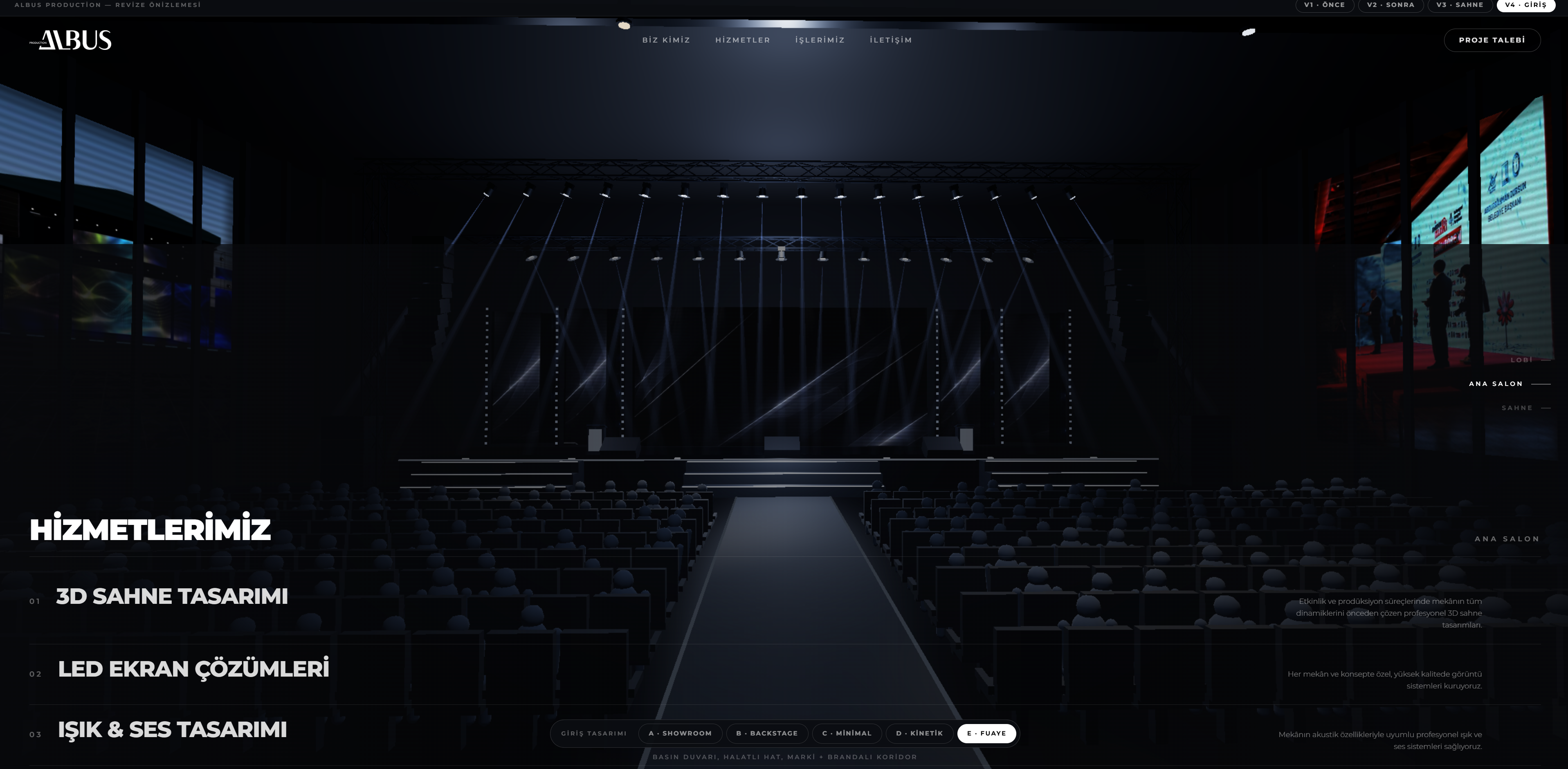 Albus Produciton — 3D Özel Web Yazılım