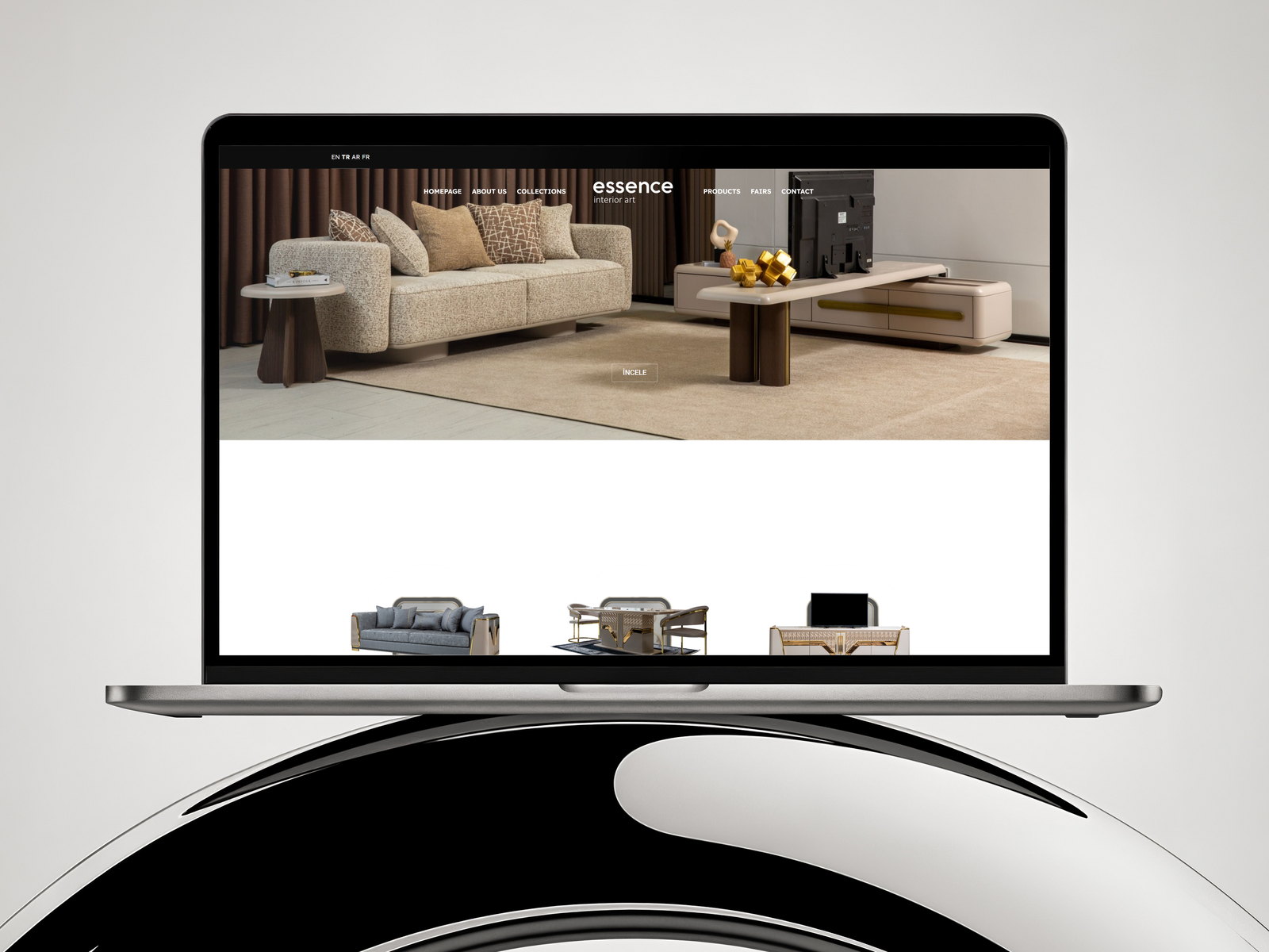 Essence Mobilya web sitesi ekran görüntüsü