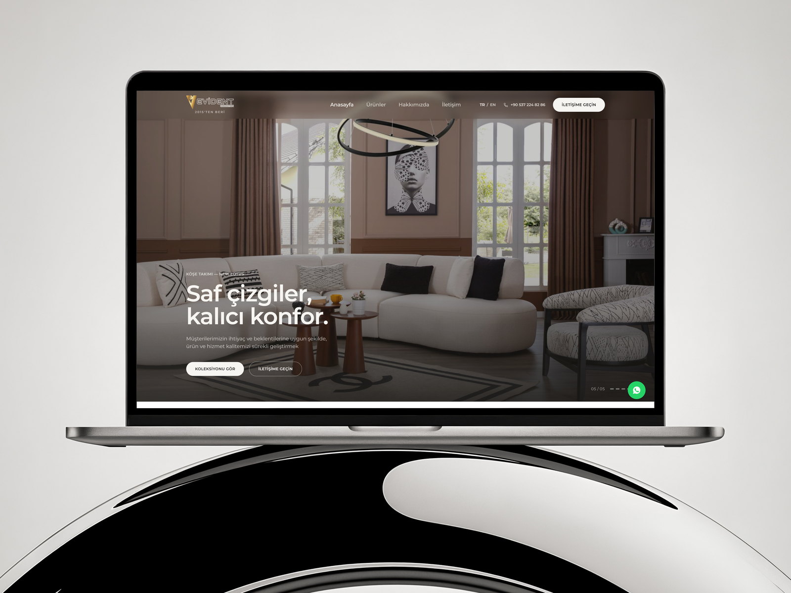 Evident Sofa web sitesi ekran görüntüsü