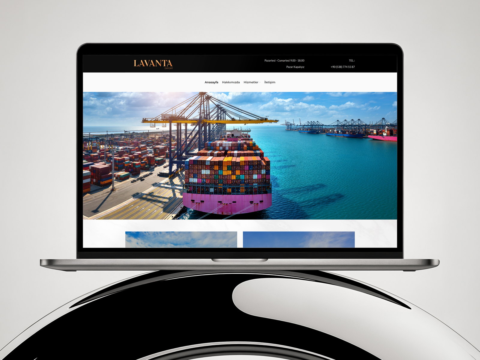 Lavanta Export web sitesi ekran görüntüsü